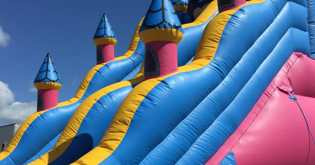 Can a bounce house be set up on concrete