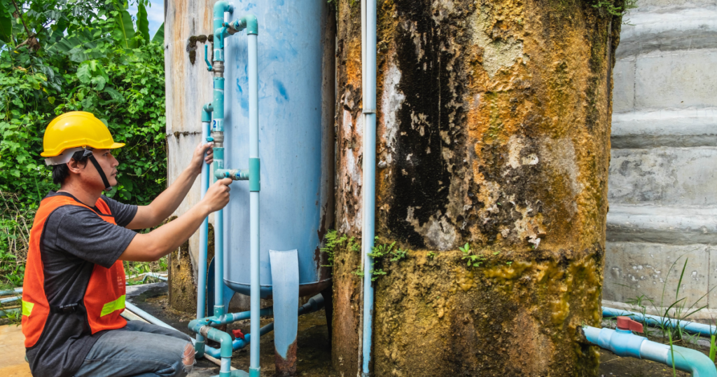 What plumbing device prevents backflow